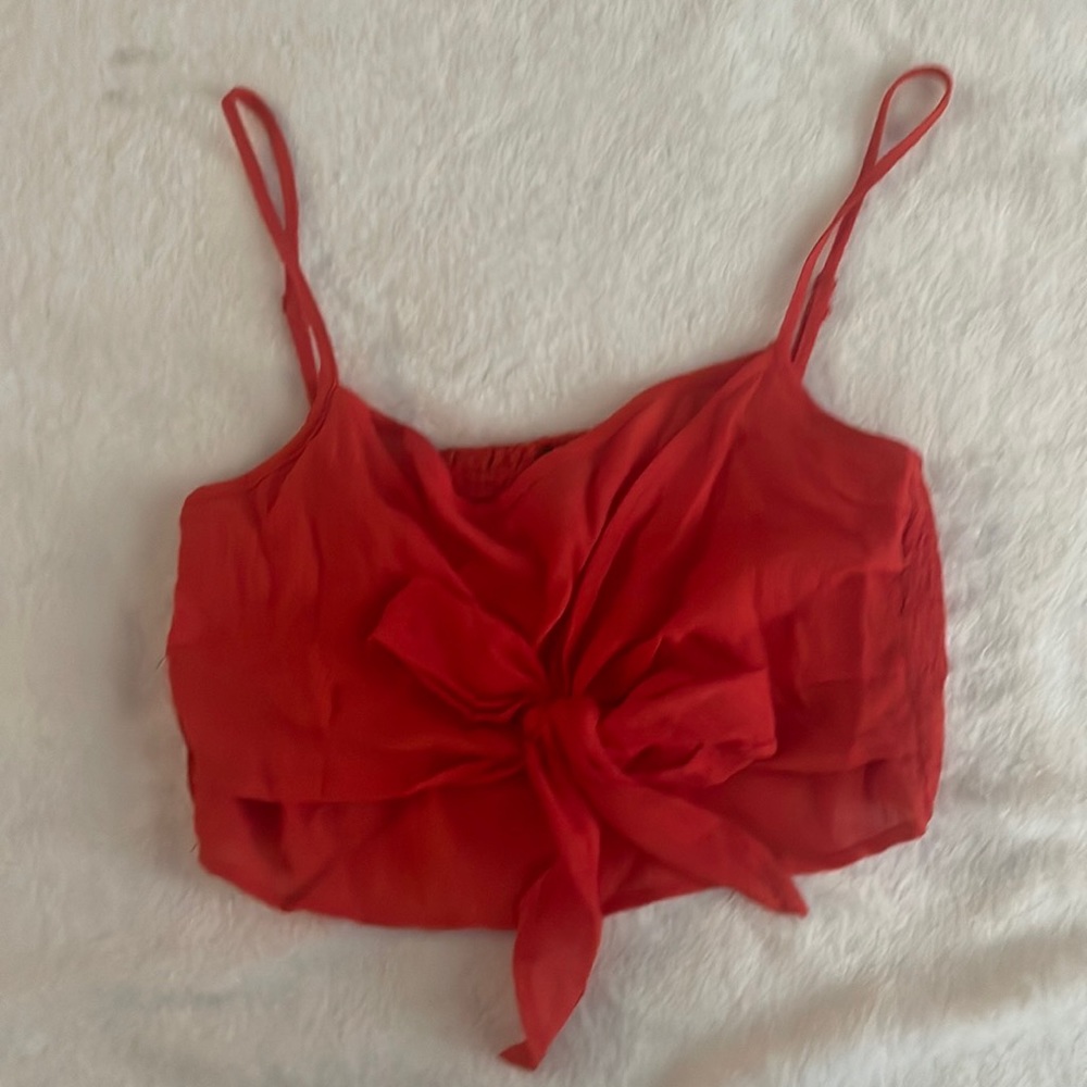 Goodtime USA Orange Crop Top Size M